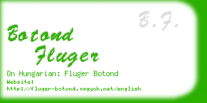 botond fluger business card